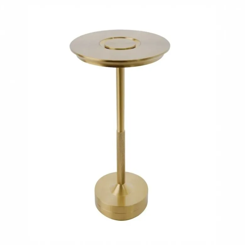 Svampen portabel bordslampa mässing