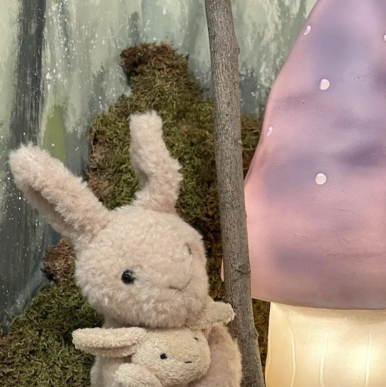 Svamplampa liten lavendel