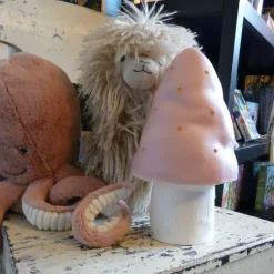 Svamplampa liten puderrosa