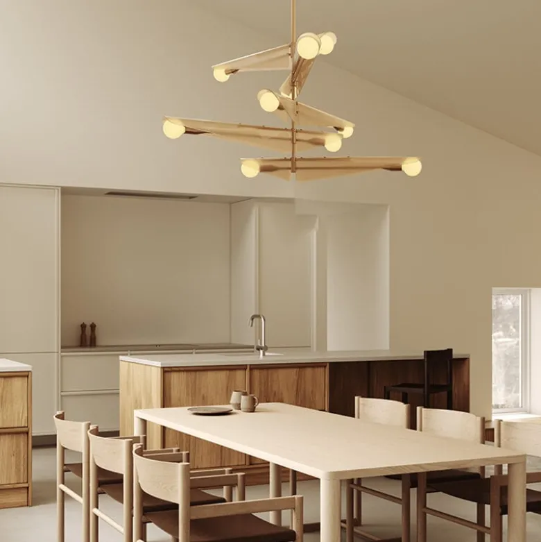 Sycamore Chandelier 5 Tiers Taklampa Dusk Pink/mässing