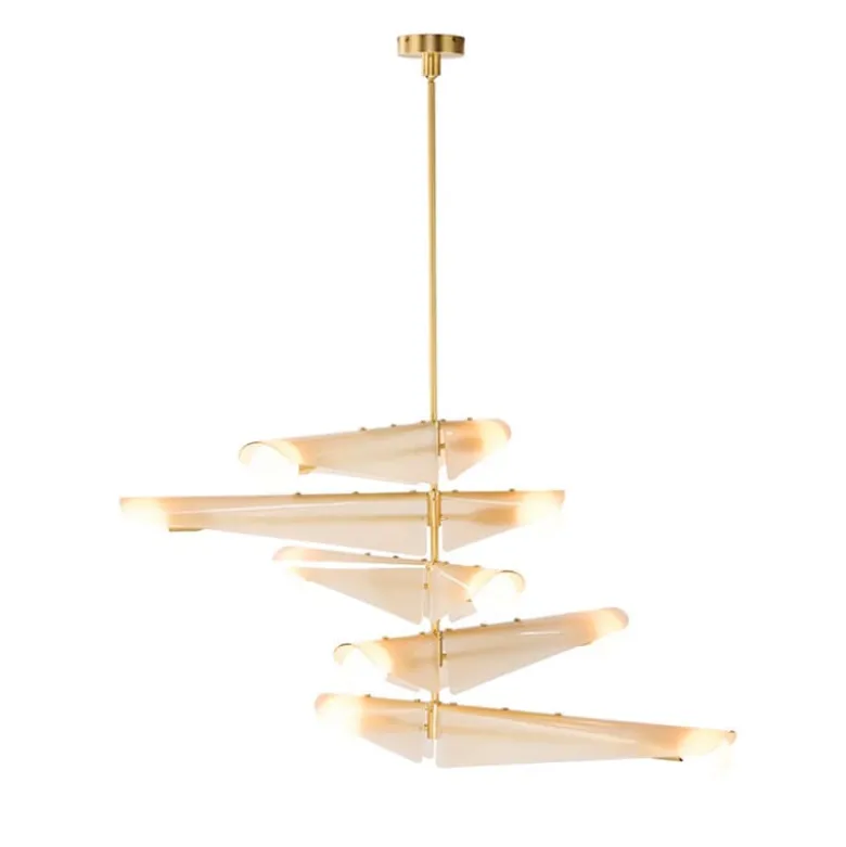 Sycamore Chandelier 5 Tiers Taklampa Dusk Pink/mässing