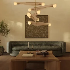 Sycamore Chandelier 5 Tiers Taklampa Dusk Pink/mässing