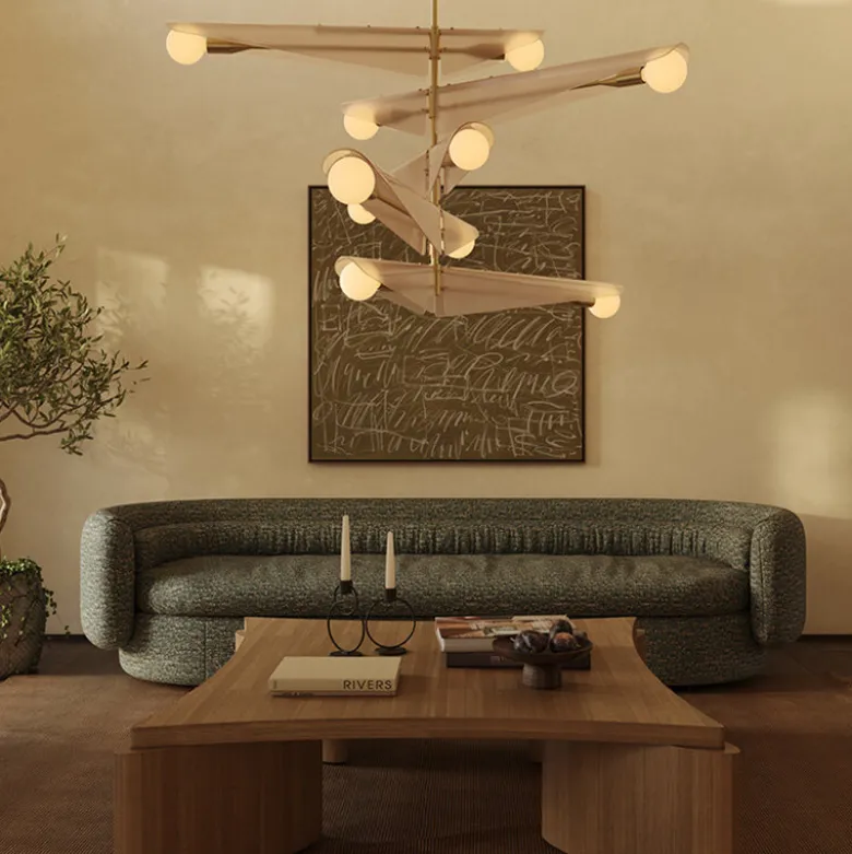 Sycamore Chandelier 5 Tiers Taklampa Dusk Pink/mässing