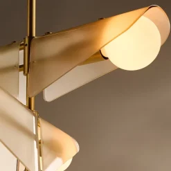 Sycamore Chandelier 3 Tiers Taklampa Dusk Pink Glass/mässing