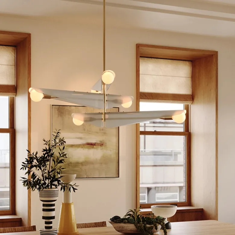 Sycamore Chandelier 3 Tiers Taklampa Dawn Grey Glass/mässing