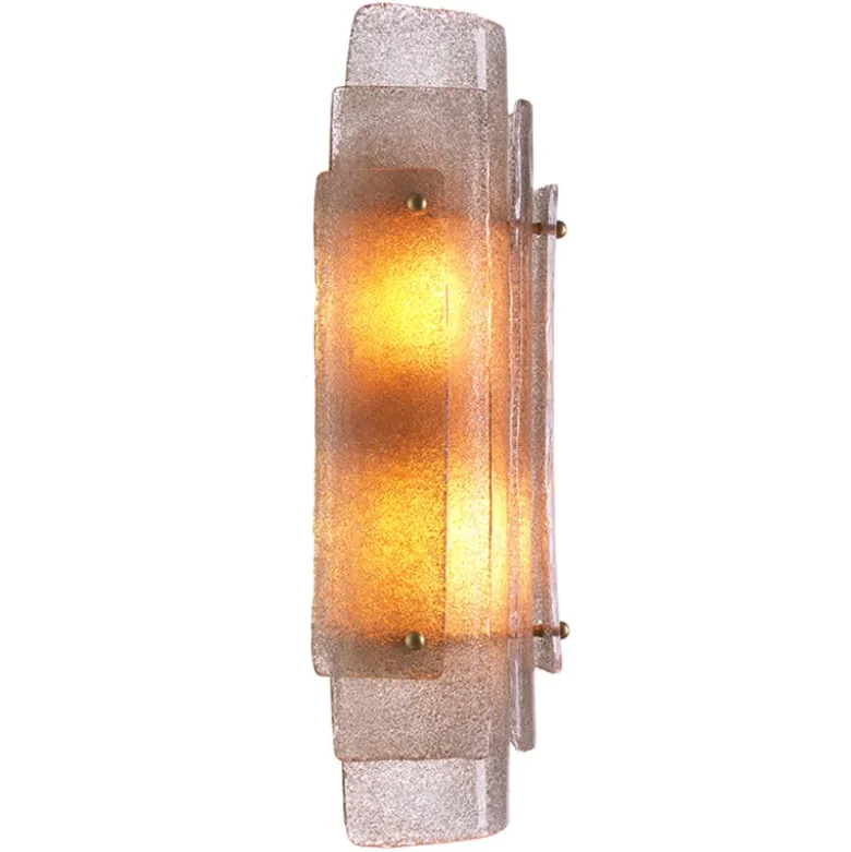 Sylvester Vägglampa Antik mässing/glas