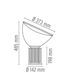 Taccia Small Bordlampa svart