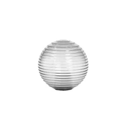 Tacoma glasskärm Ribbed klarglas