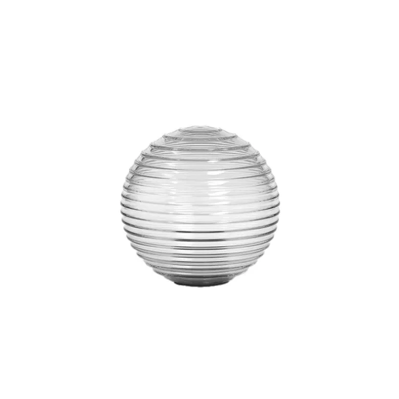 Tacoma glasskärm Ribbed klarglas