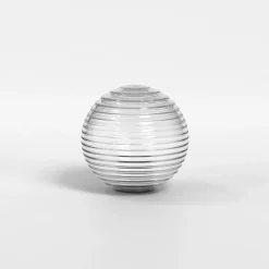 Tacoma glasskärm Ribbed klarglas