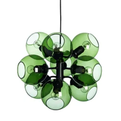 Tage 50 Taklampa Svart/grönt glas