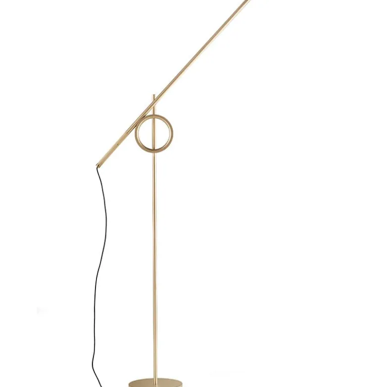 Tangent media golvlampa guld
