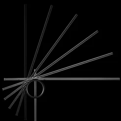 Tangent media golvlampa svart