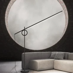 Tangent media golvlampa svart