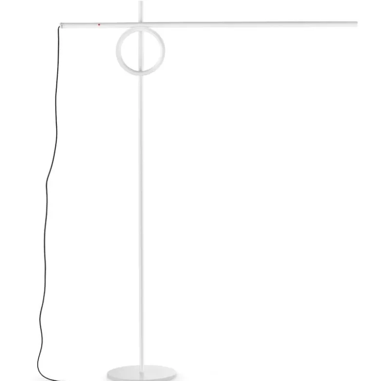 Tangent media golvlampa vit