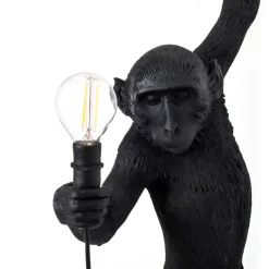 The Monkey Lamp Hanging left outdoor vägglampa svart