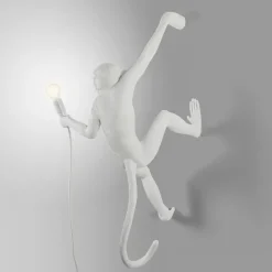 The Monkey lamp hanging right vägglampa vit