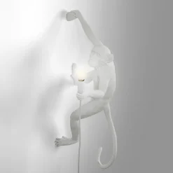 The Monkey lamp hanging right vägglampa vit