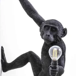 The Monkey Lamp Hanging right outdoor vägglampa svart