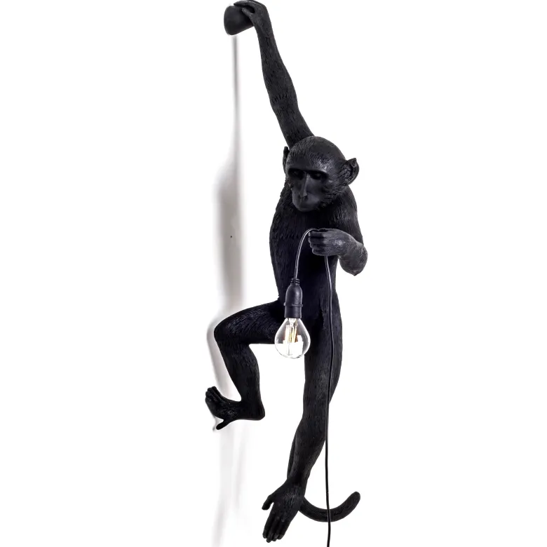 The Monkey Lamp Hanging right outdoor vägglampa svart