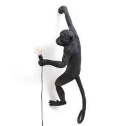 The Monkey Lamp Hanging right outdoor vägglampa svart