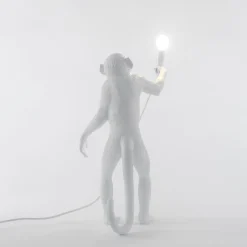 The Monkey Lamp standing Bordslampa vit