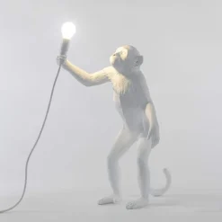 The Monkey Lamp standing Bordslampa vit