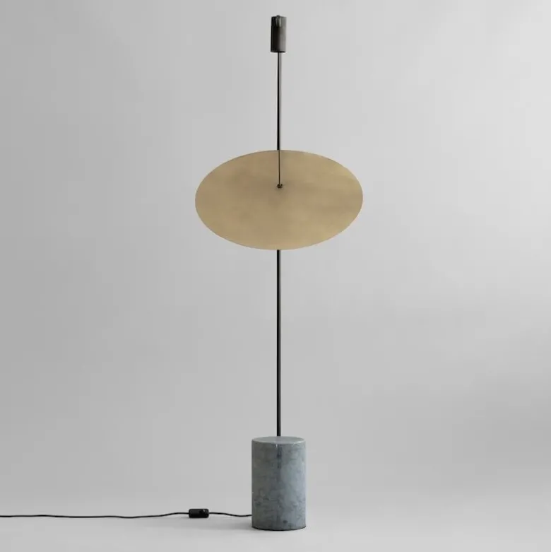 The Moon golvlamp brass