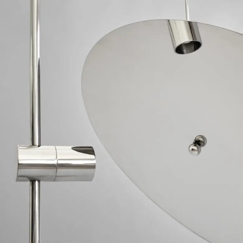 The Moon golvlamp chrome