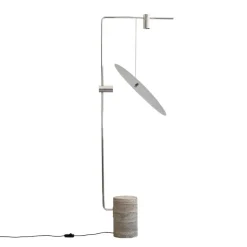 The Moon golvlamp chrome