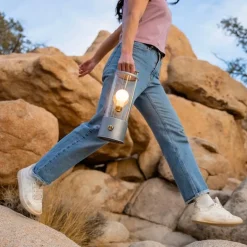 The Muse 2.0 Rugged portabel bordslampa IP65 raw aluminium