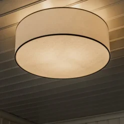 Theo Ø48 plafond bomull vit/svart