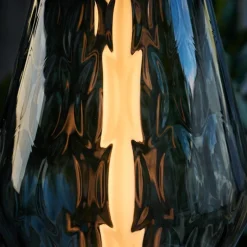 The Palazzo golvlampa svart/rökfärgat glas