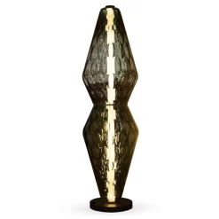 The Palazzo golvlampa svart/rökfärgat glas