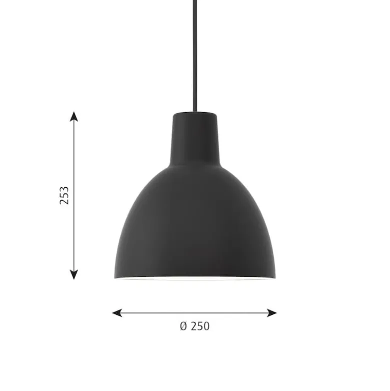 Toldbod 250 Taklampa black