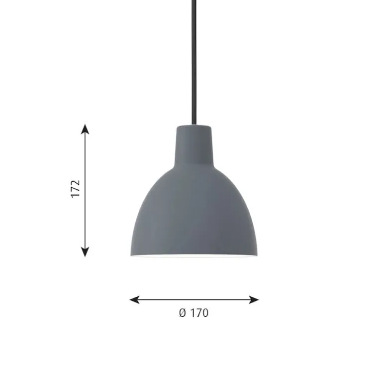 Toldbod 170 Taklampa blue grey