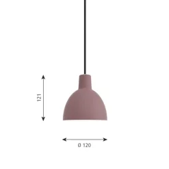 Toldbod 120 Taklampa dark red