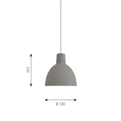 Toldbod 120 Taklampa light grey