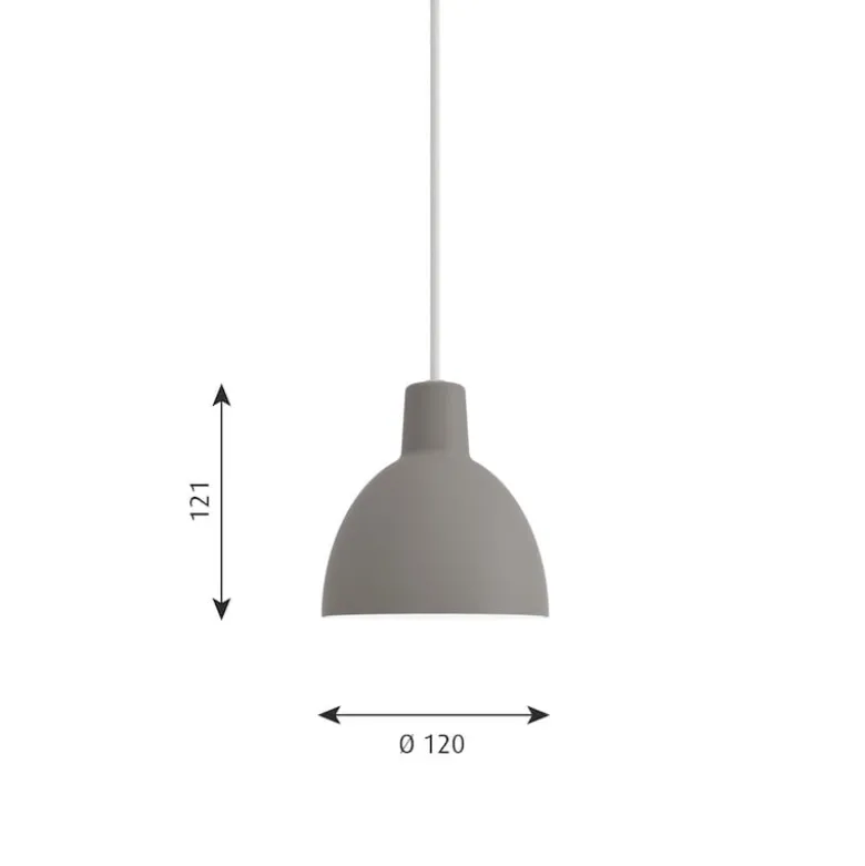 Toldbod 120 Taklampa light grey