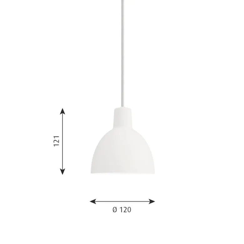 Toldbod 120 Taklampa white