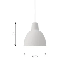 Toldbod 170 Taklampa white