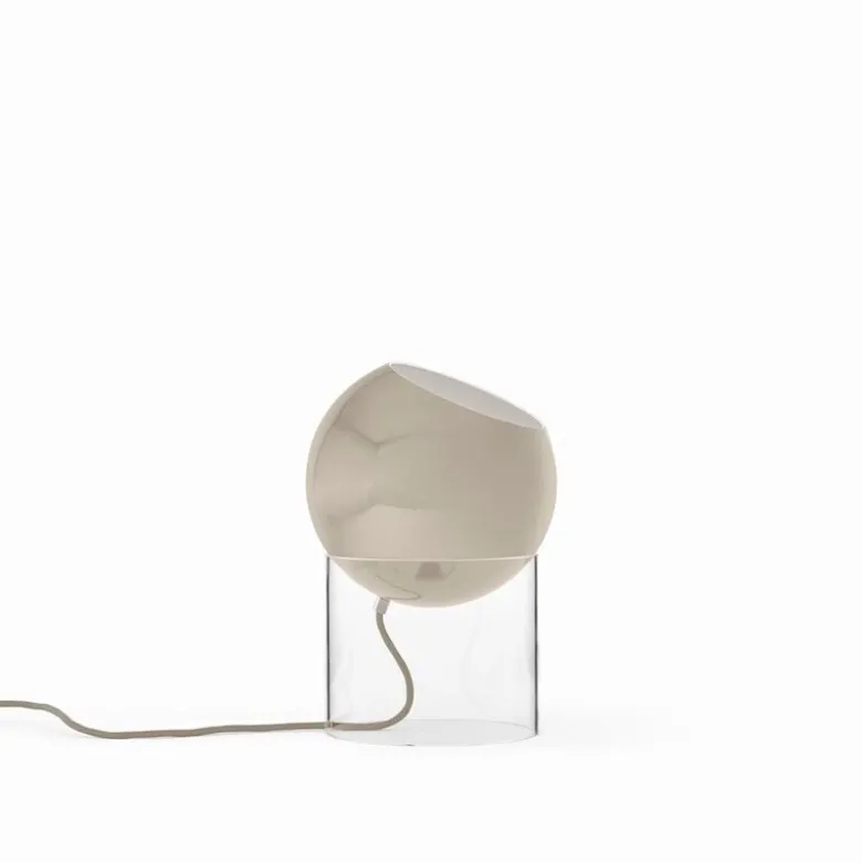 Topan VP13 bordslampa clear acrylic/grey beige