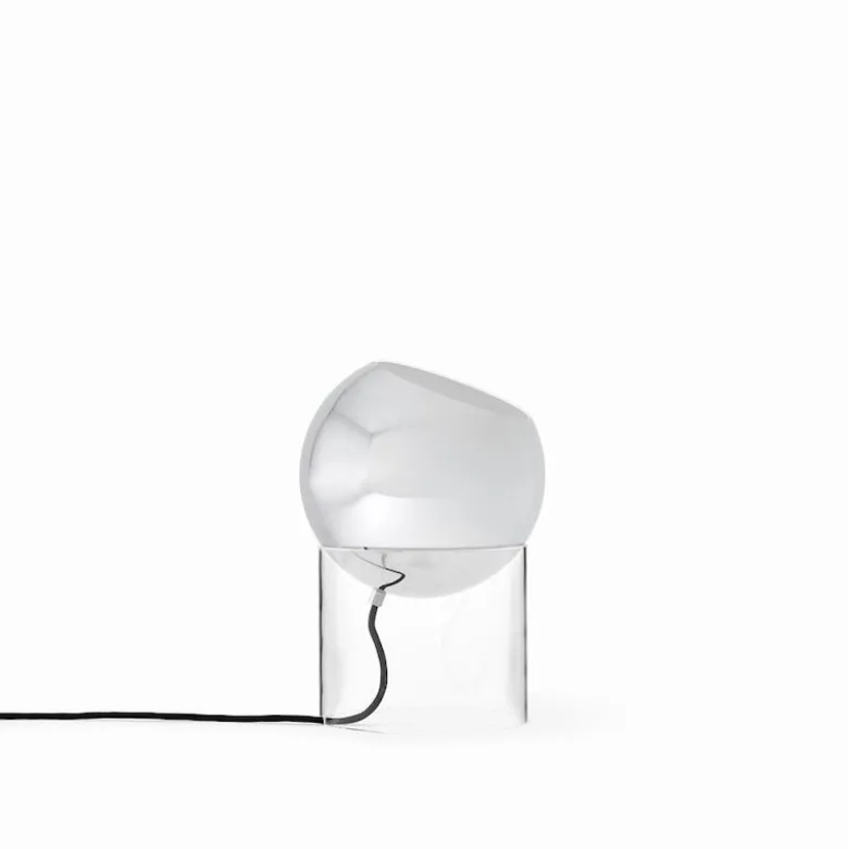 Topan VP13 bordslampa clear acrylic/chrome-plated