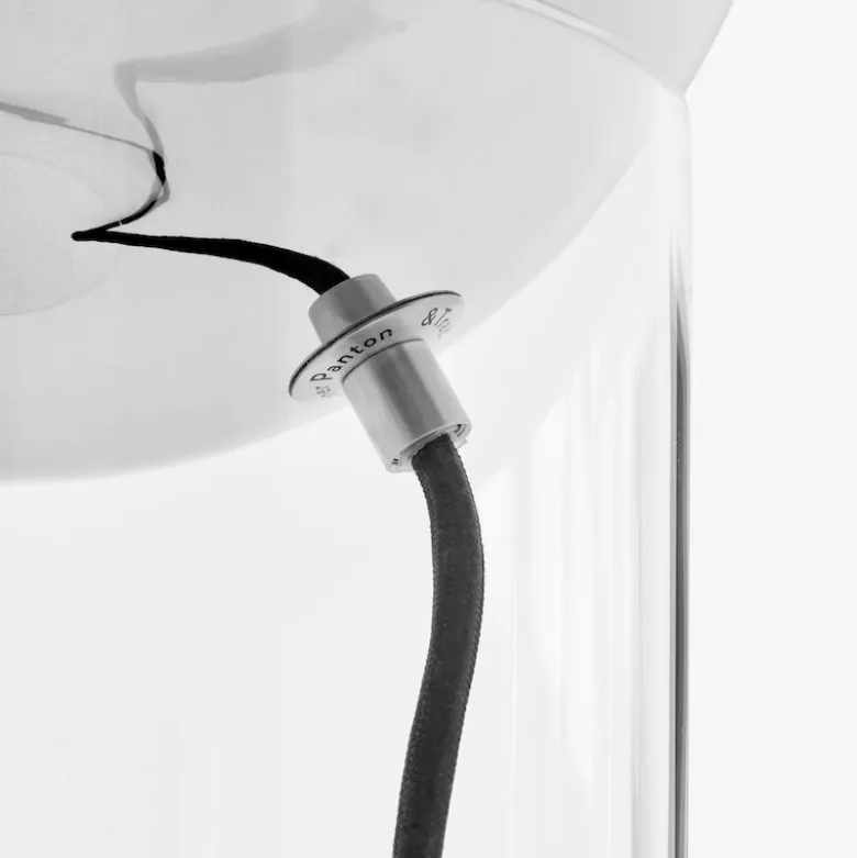 Topan VP13 bordslampa clear acrylic/chrome-plated