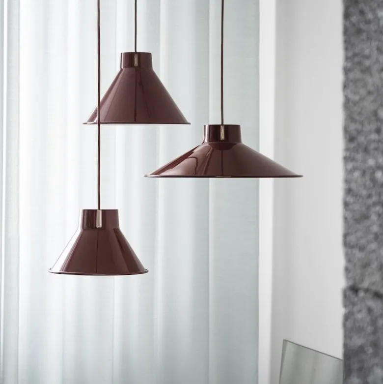 Top Ø38 taklampa djup röd
