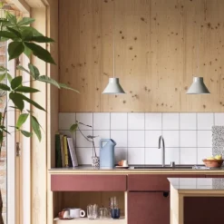 Top Ø21 taklampa djup röd