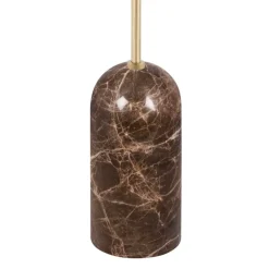 Torrano golvlampa brun/borstad mässing