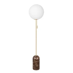 Torrano golvlampa brun/borstad mässing