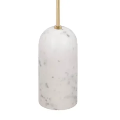 Torrano golvlampa vit/borstad mässing