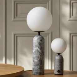 Torrano Portabel bordslampa Grå marmor